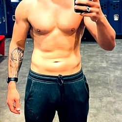 Alex B, Model from New York, in a Gym