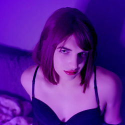 Angelique Katt, a stunning brunette model in a lingerie photoshoot