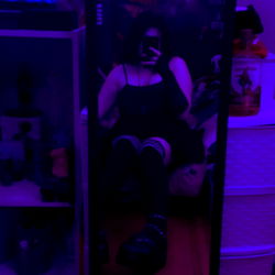 Stylish Model's Selfie in Gothic Outfit