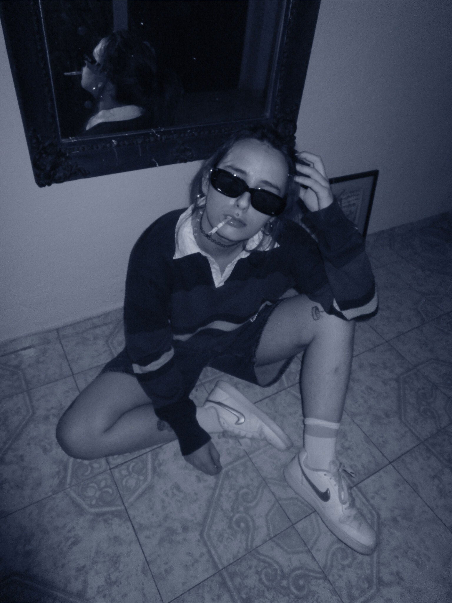 Alien Girl 👽💨 Smokey Alien photo