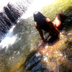 AindiaMaia: A Scenic Photoshoot near a Waterfall in Rio de Janeiro