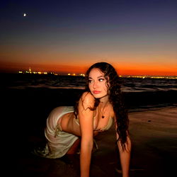 Serene Evening by the Ocean