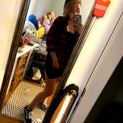 Model Allie in Vibrant Outfit