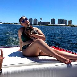 Cute Moment on a Boat