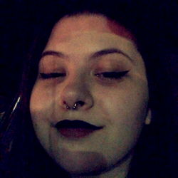 Emo Style with Dark Lipstick