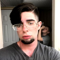 Emo Man with Glasses and Goatee