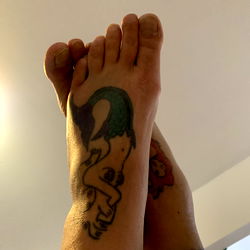 Miss M's Tattooed Feet