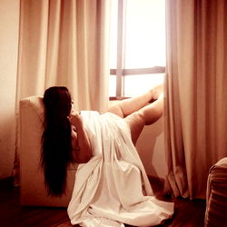 Ana Maria in a Hotel Room