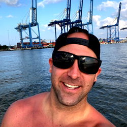 Andrew enjoying a day out with the Mount Pleasant crew