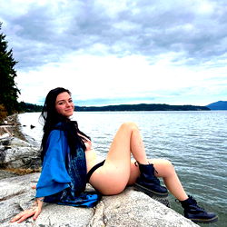 Kate Love - OnlyFans Model on a Rocky Shore