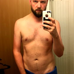 Austin, OnlyFans Model: Shirtless Bathroom Mirror Selfie