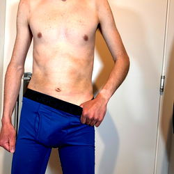Adam Chance in Blue Boxers, 24-year-old Male Model