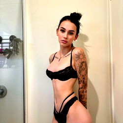 Model Photoshoot in Intimate Black Lace