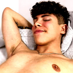 A person in a relaxed pose