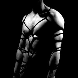 Intense Model in Cyberpunk Outfit