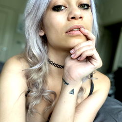 Annikele, a stunning OnlyFans model with striking eyes,