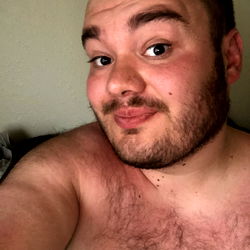 Shirtless Man with Beard