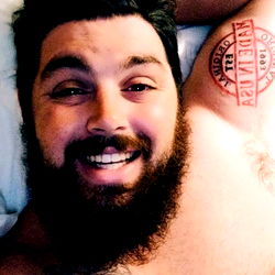 Huggins232 on OnlyFans - A Tattooed Man in a Reveling Mood