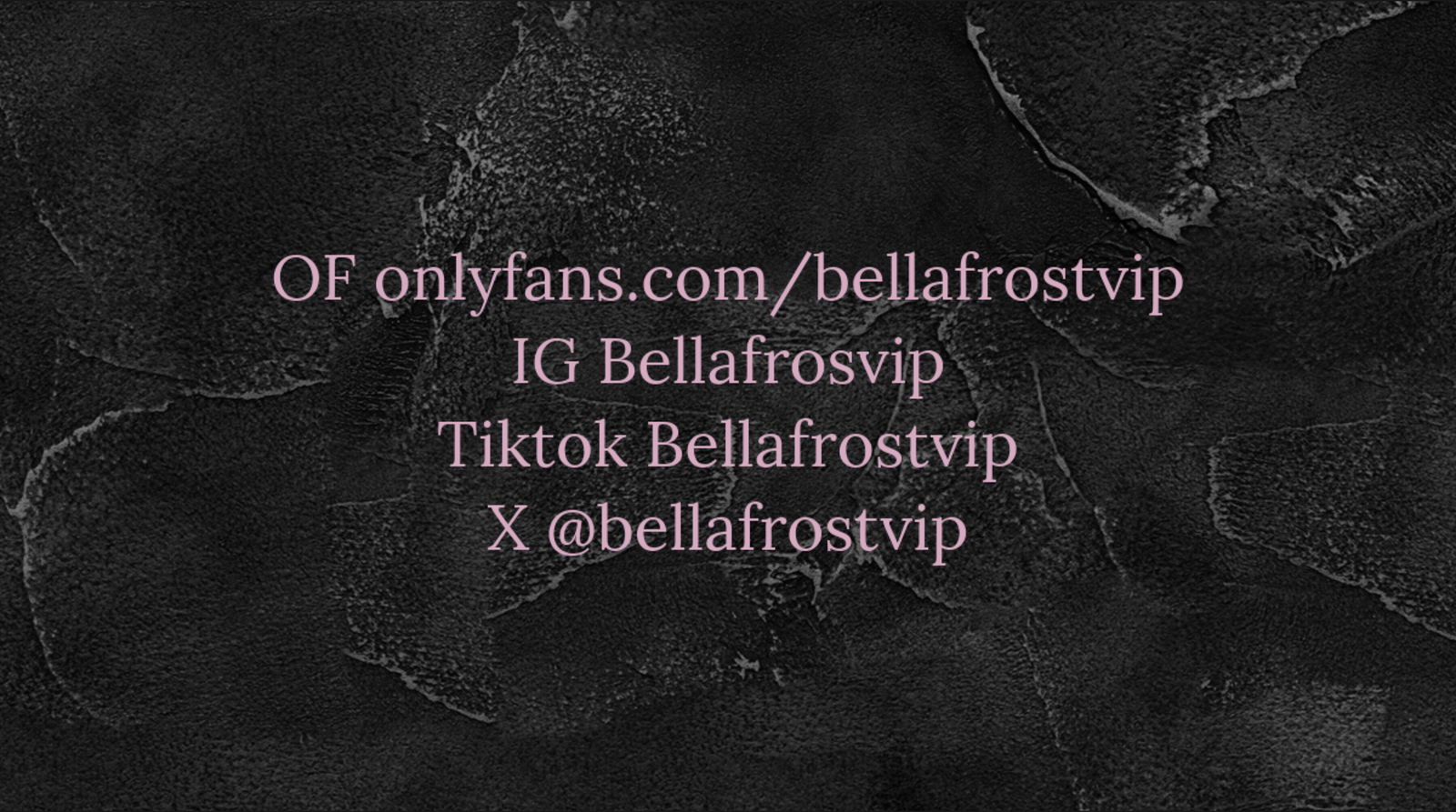 Bella Frost VIP photo