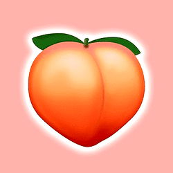 Vibrant, Sweet Peach Emoji