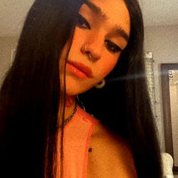 Stylized Model Raven in Long Hair