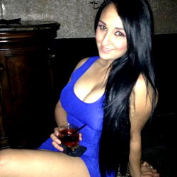 Stylish Model Posing at Bar