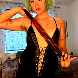 Rainbowemily in a Strap-On