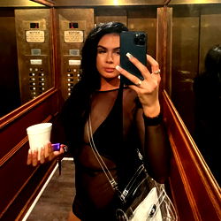 Stylish Model Taking Selfie