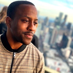 Los Angeles-Based Entrepreneur D, Overlooking the City