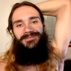 Bearded Man Posing for Selfie