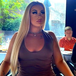 Stunning OnlyFans Model Adrianna Love Posing in Restaurant