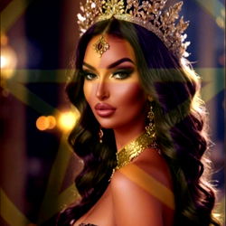 Fashionable Model in Exotic Location