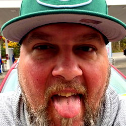 Bearded Man in NYS, Exuding Cool and Casual Style