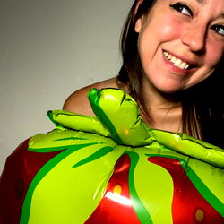 OnlyFans Model Kitten with Giant Red Balloon