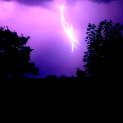 Awe-inspiring Purple Lightning Storm