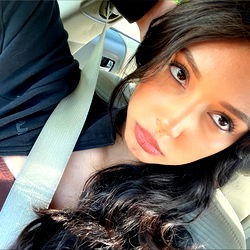 Jasmine Angie in a Car