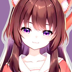 Art of Aki the Cat Girl by Master's Lap