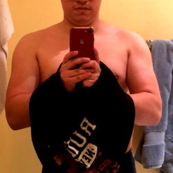 Michael's Shirtless Bathroom Mirror Selfie