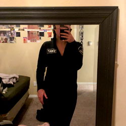 Model Kara in a Mirror Selfie