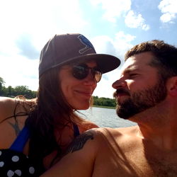 Pebbles &amp; Pan in a Boat