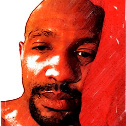 An illustration of Rich Rountree, a model from Philadelphia, PA