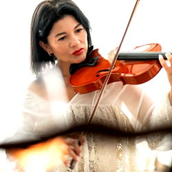 Virtuoso Violinist Serenading with Rapture