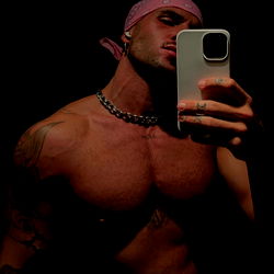 Fit Model Showcasing Physique in Selfie