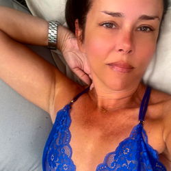 AlissaS38 in a Blue Lingerie