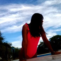 Fashionable Model in Swimwear