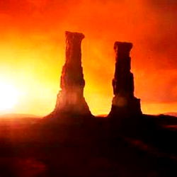 Stark Sunset at Monument Valley with Ace Model