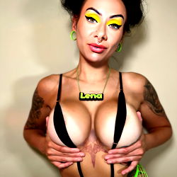 OnlyFans Model Lena Lollipop in a Playful, Neon-Themed Photoshoot