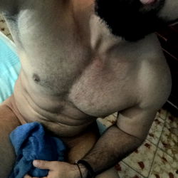 Abbadon600: Cuban Fitness Model Showcasing Abs