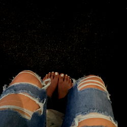 Baby D Showcasing Her Ripped Jeans