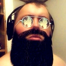 Shawn, A Trendy Bearded Man with Headphones and Sunglasses